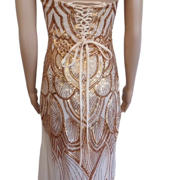 Great Gatsby Art Deco Sequined Dress - Picture 6 of 12